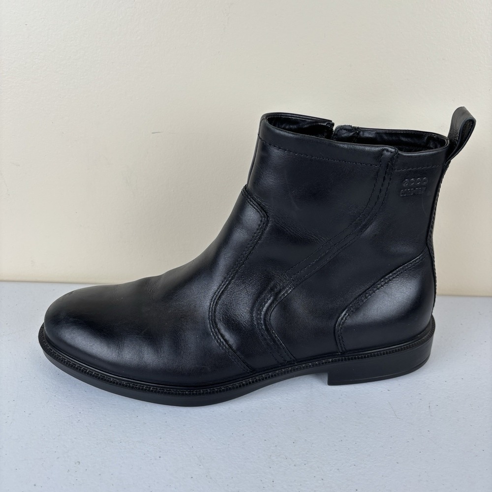 Ecco Boots Men's Black Chelsea US 9.5/43 EU Gore-Tex Black Waterproof Side Zip